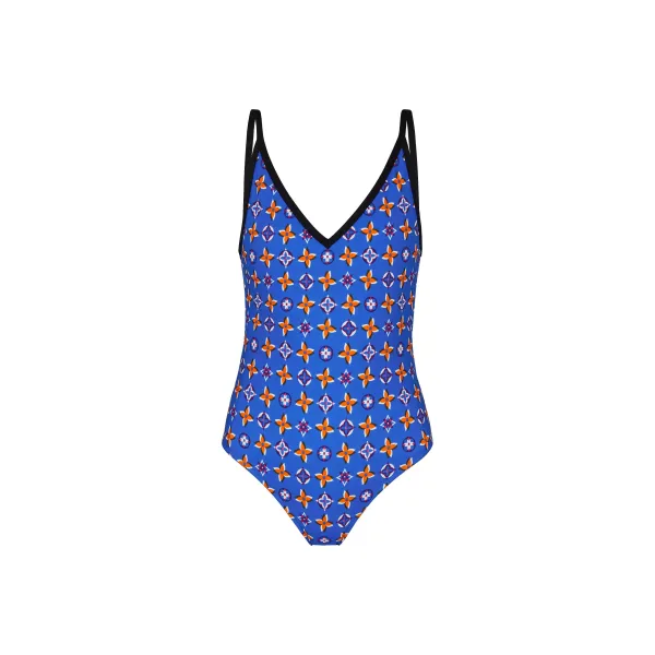 Printed One-Piece Swimsuit