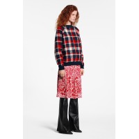 Printed Pleated Skirt