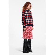 Printed Pleated Skirt