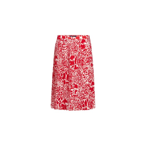 Printed Pleated Skirt