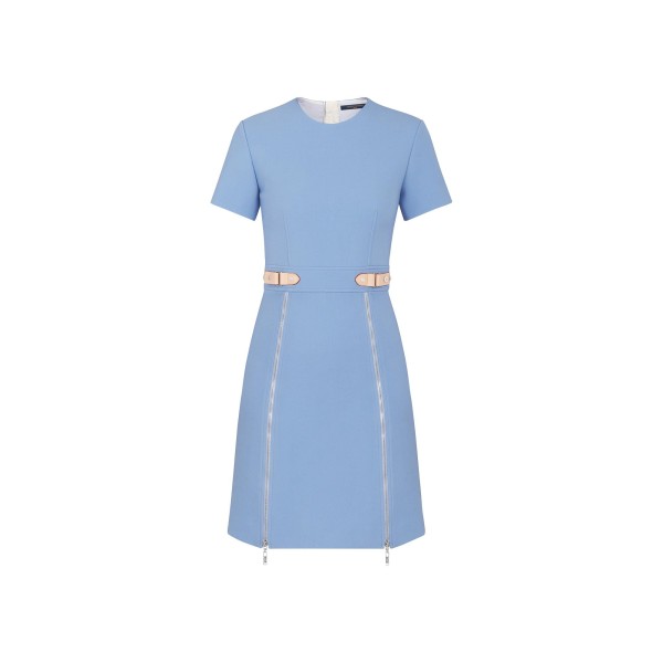 Short-Sleeved Dress With Zip Detail