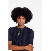 Short Sleeved Pullover With Frills