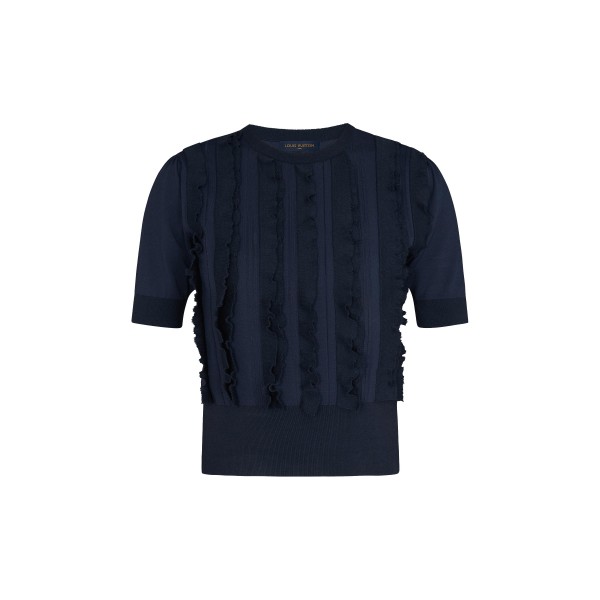 Short Sleeved Pullover With Frills
