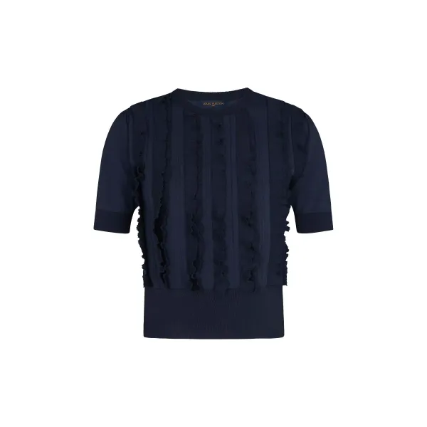 Short Sleeved Pullover With Frills