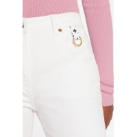 Skinny Pants With Contrasting Back Patch