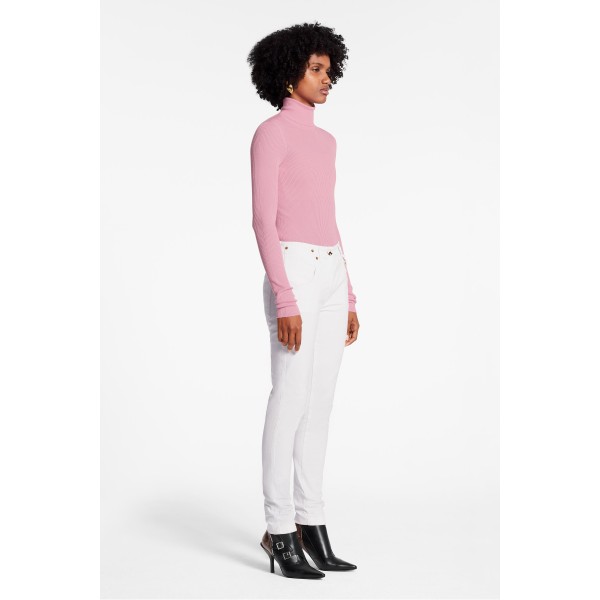 Skinny Pants With Contrasting Back Patch