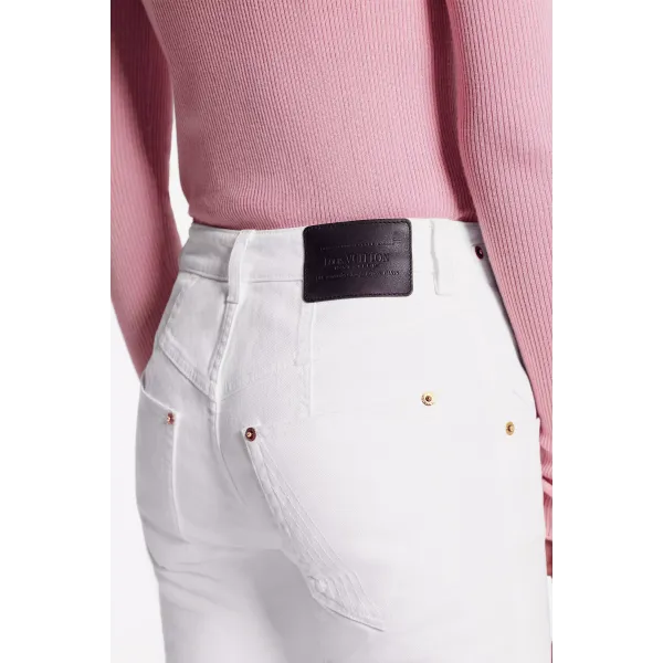Skinny Pants With Contrasting Back Patch