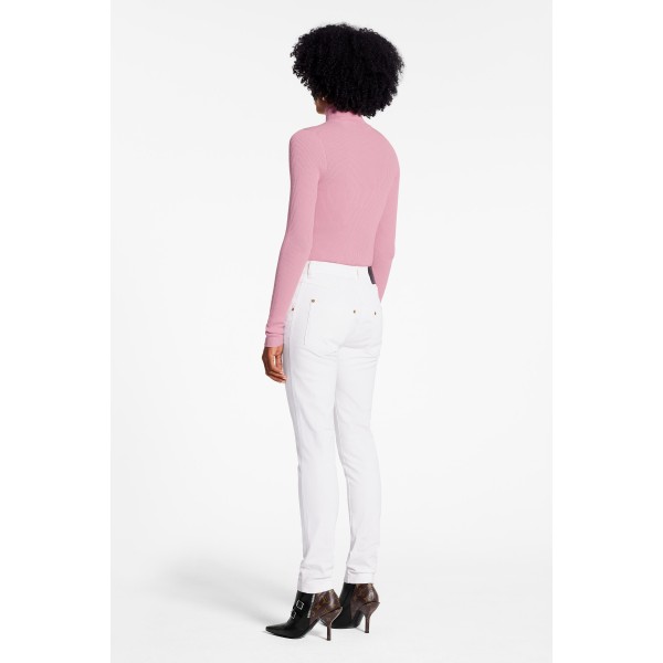 Skinny Pants With Contrasting Back Patch