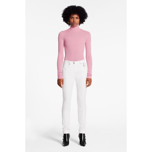 Skinny Pants With Contrasting Back Patch
