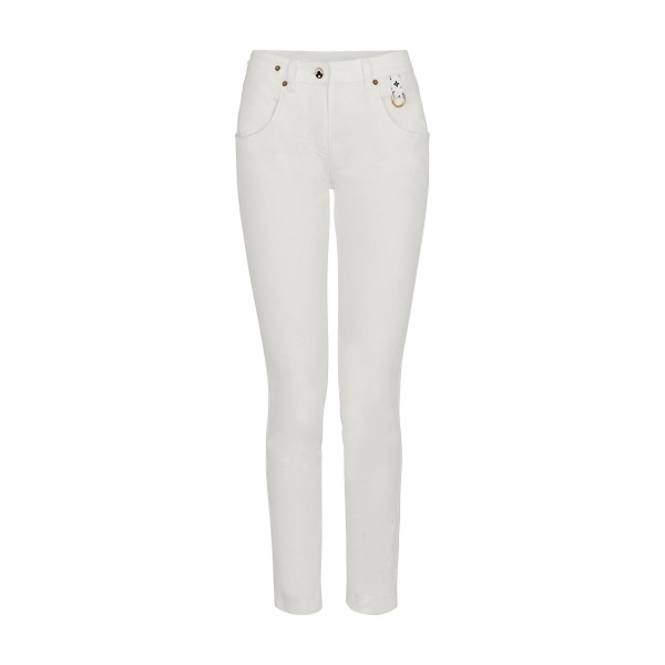 Skinny Pants With Contrasting Back Patch