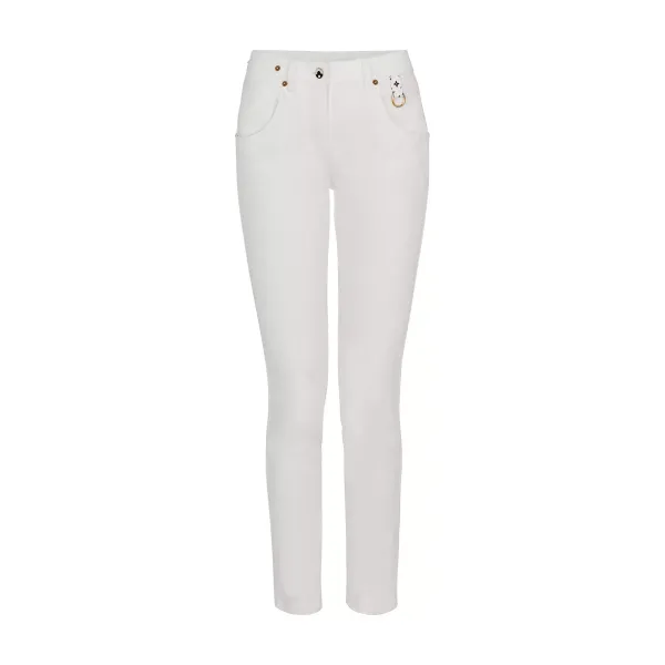 Skinny Pants With Contrasting Back Patch