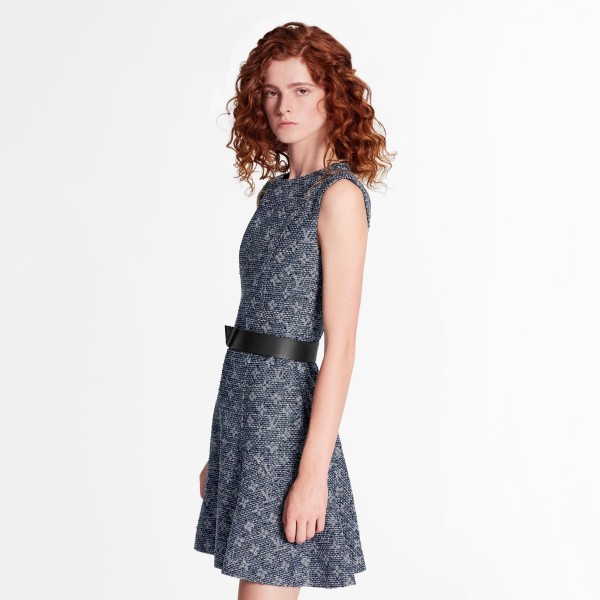 Sleeveless Belted Dress