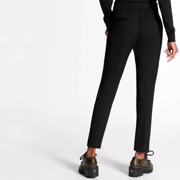 Slim Pants With Eyelet Belt