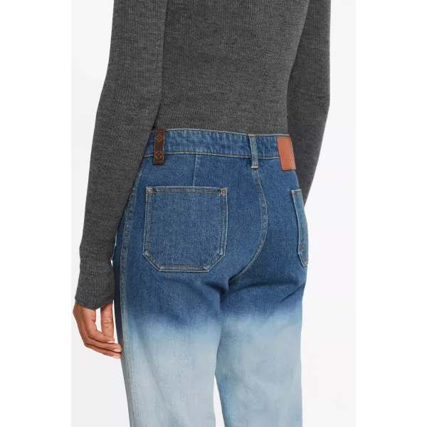 Straight Cut Denim Pants