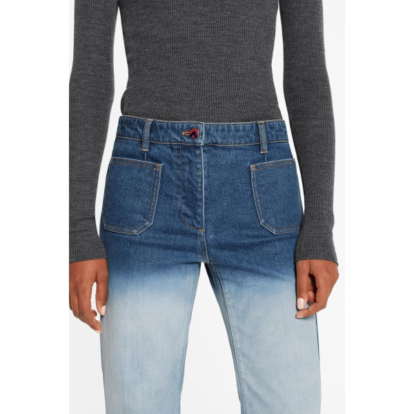 Straight Cut Denim Pants