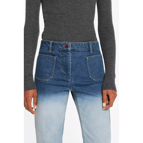 Straight Cut Denim Pants