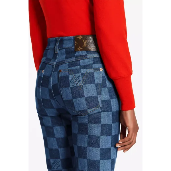 Straight Cut Denim Pants