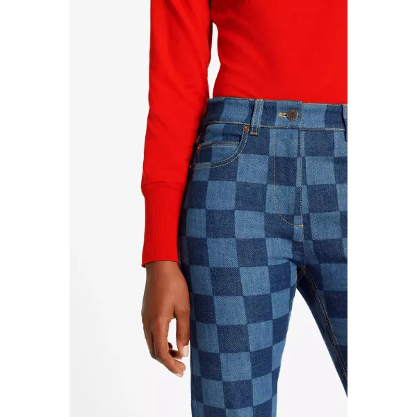 Straight Cut Denim Pants