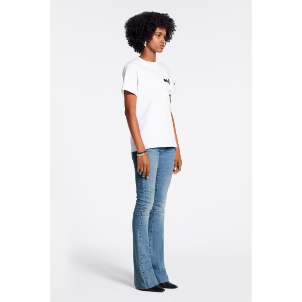 T-Shirt With Pocket And LV Small Patches