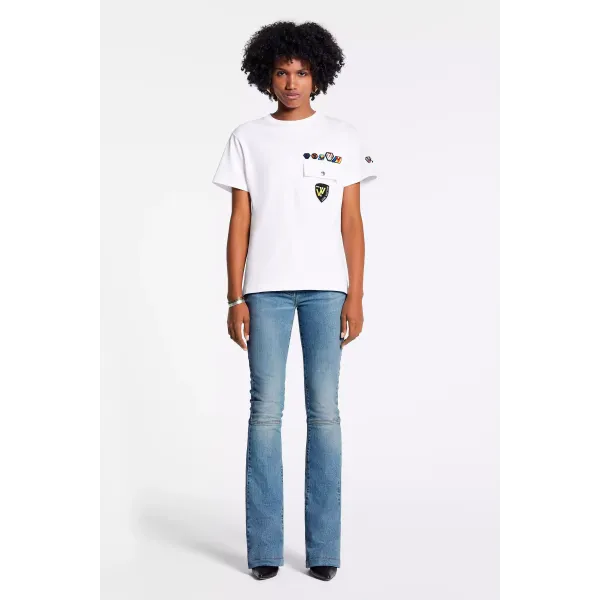 T-Shirt With Pocket And LV Small Patches
