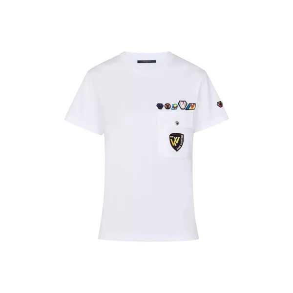 T-Shirt With Pocket And LV Small Patches