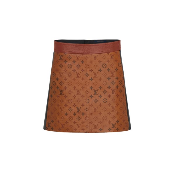 Tattoo Monogram A-Line Mini Skirt