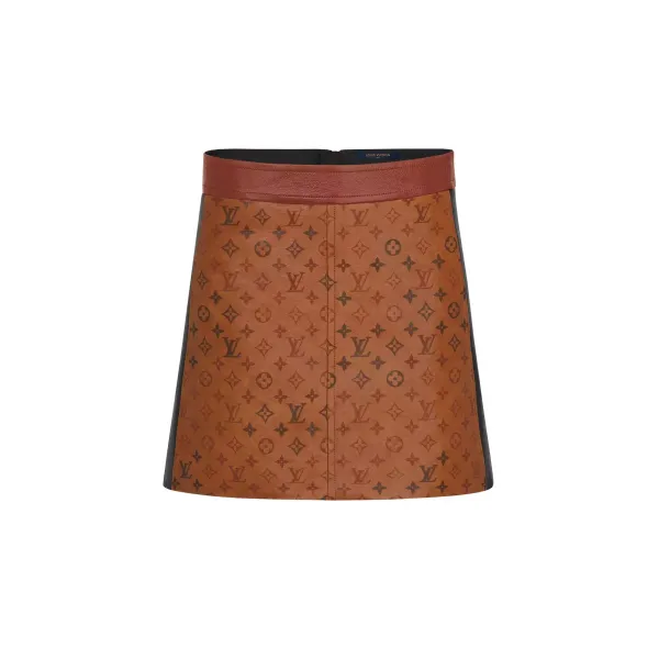 Tattoo Monogram A-Line Mini Skirt