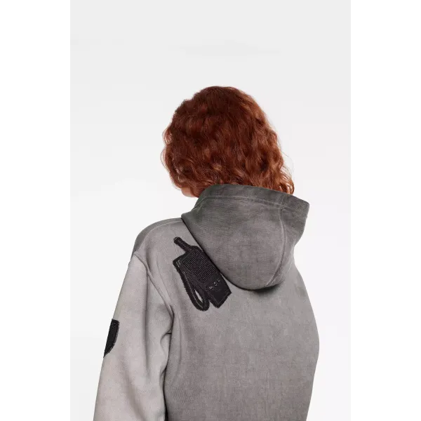 Travel Kit Overdyed Hoodie With LV Patches