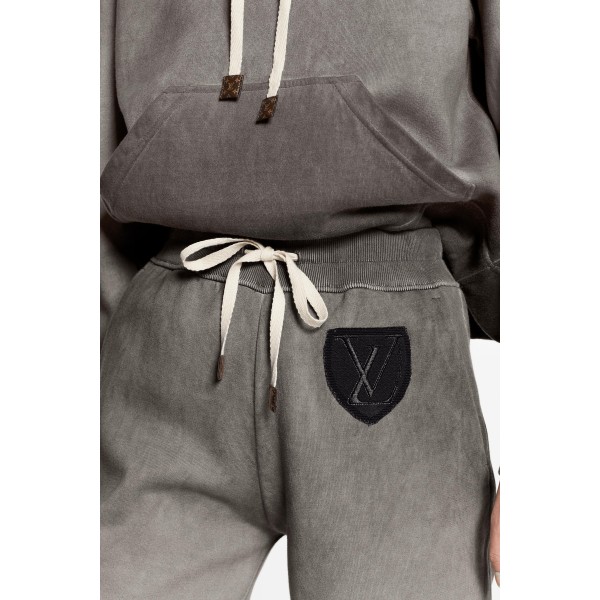 Travel Kit Overdyed Hoodie With LV Patches