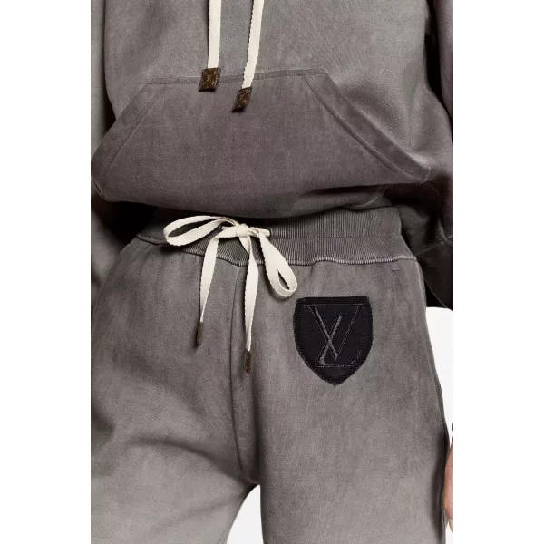 Travel Kit Overdyed Hoodie With LV Patches