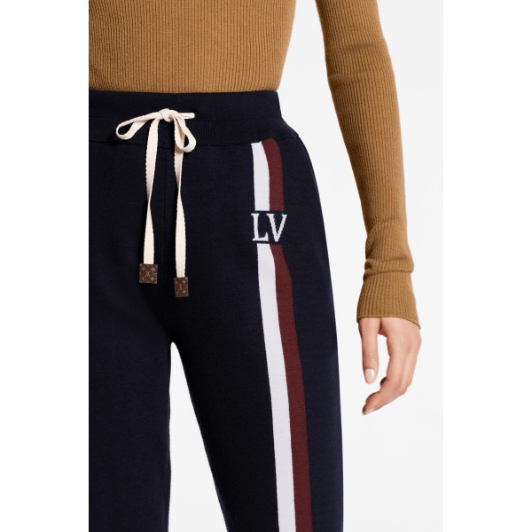 Travel Kit Pants With LV Stripe Intarsia