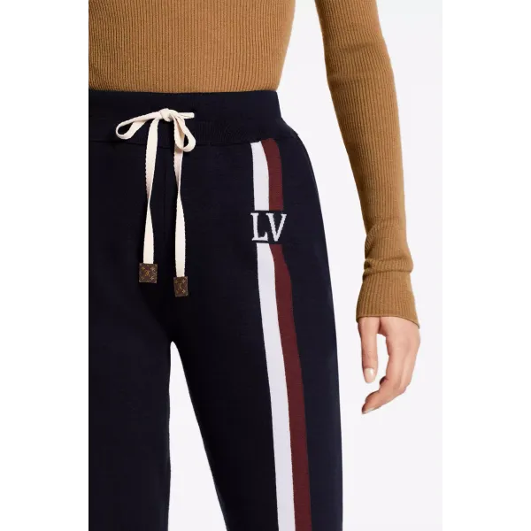 Travel Kit Pants With LV Stripe Intarsia