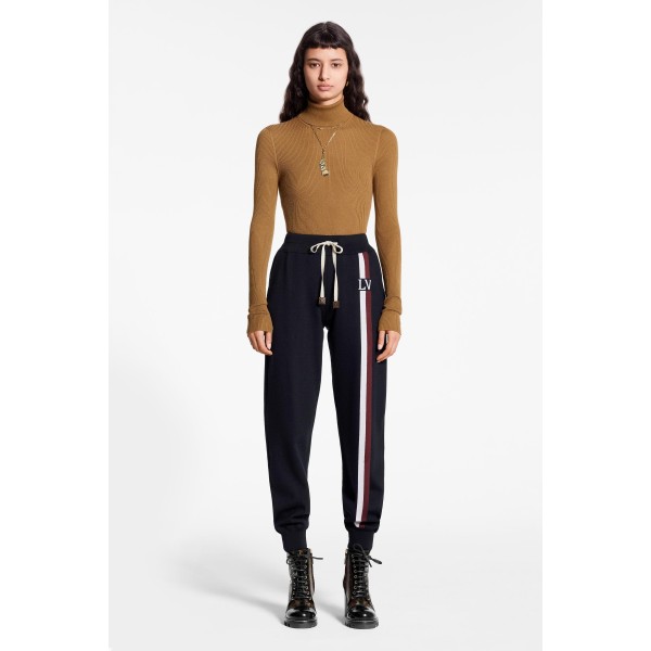 Travel Kit Pants With LV Stripe Intarsia