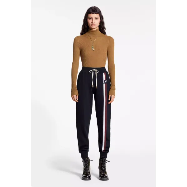 Travel Kit Pants With LV Stripe Intarsia