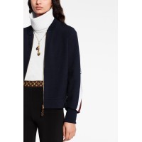 TRAVEL KIT ZIP-UP SWEATER WITH LV STRIPE