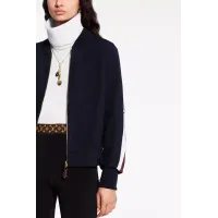 TRAVEL KIT ZIP-UP SWEATER WITH LV STRIPE
