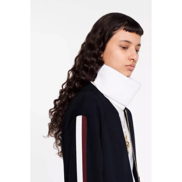 TRAVEL KIT ZIP-UP SWEATER WITH LV STRIPE