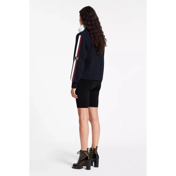 TRAVEL KIT ZIP-UP SWEATER WITH LV STRIPE
