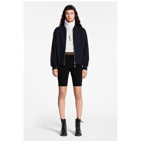 TRAVEL KIT ZIP-UP SWEATER WITH LV STRIPE