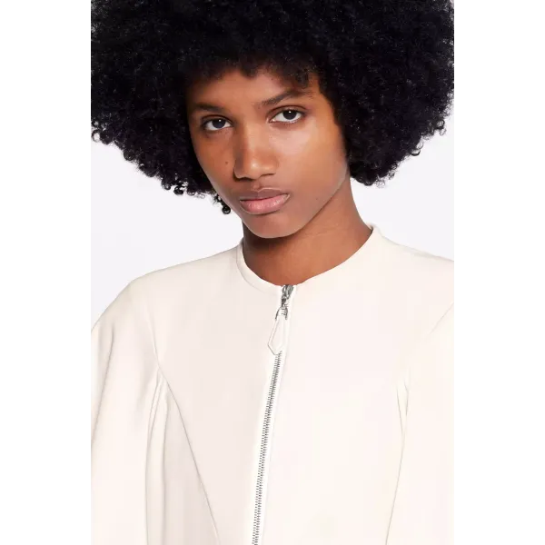 Zip-Up Dress With Wide Sleeves