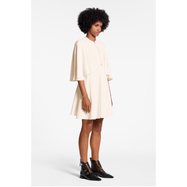 Zip-Up Dress With Wide Sleeves