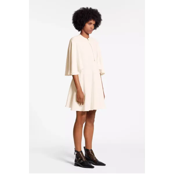 Zip-Up Dress With Wide Sleeves
