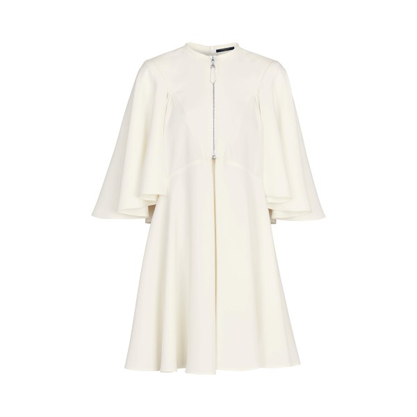 Zip-Up Dress With Wide Sleeves