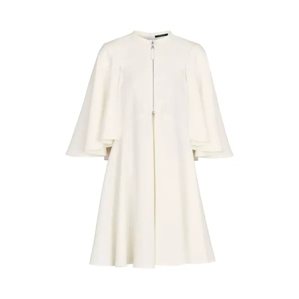 Zip-Up Dress With Wide Sleeves